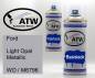Preview: Ford, Light Opal Metallic, WO / M6796: 400ml Sprühdose + 400ml Klarlack - Set, von ATW Autoteile West.
